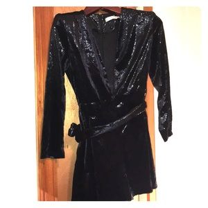 ZARA WOMENS BLACK SHINYjumpsuit super high fashion